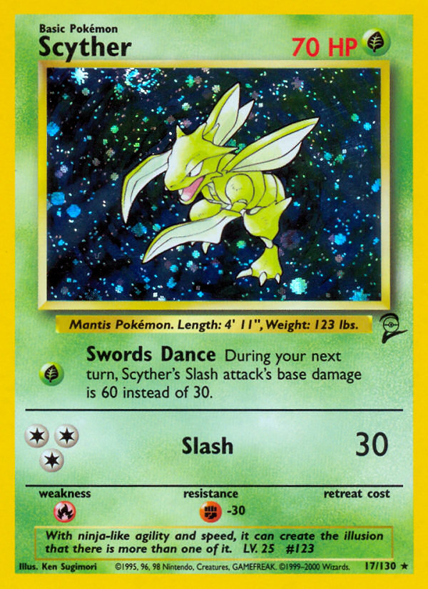 Scyther (17/130) [Base Set 2] | Good Games North