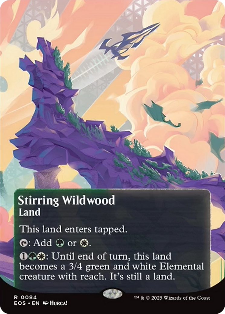 Stirring Wildwood (0084) (Borderless) [Edge of Eternities: Stellar Sights] | Good Games North