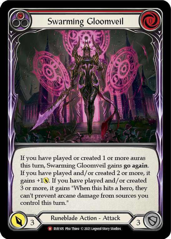 Swarming Gloomveil [EVR105] (Everfest)  1st Edition Rainbow Foil | Good Games North