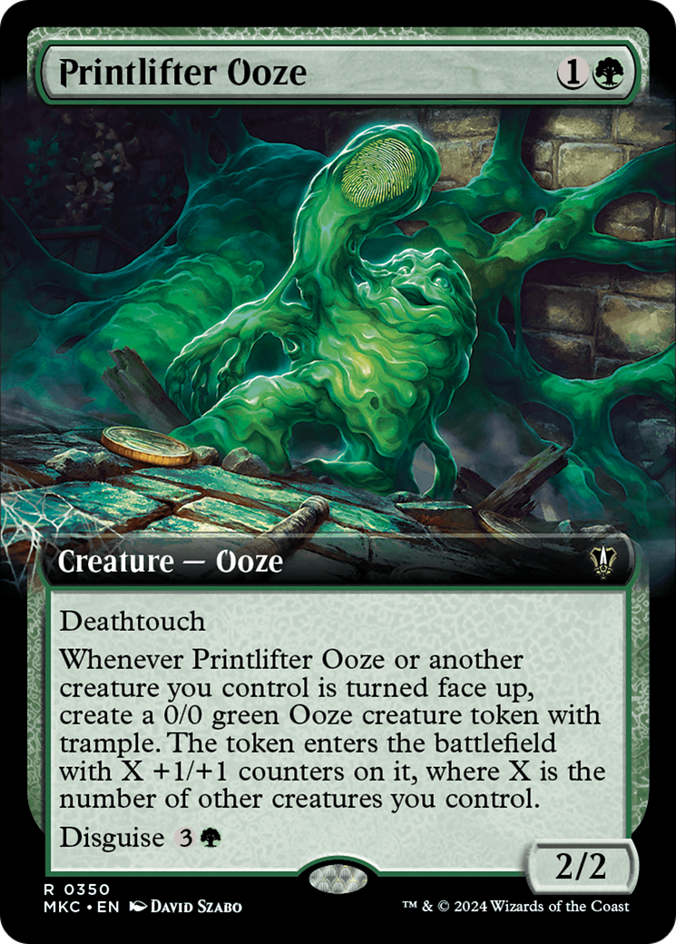Printlifter Ooze (Extended Art) [Murders at Karlov Manor Commander] | Good Games North