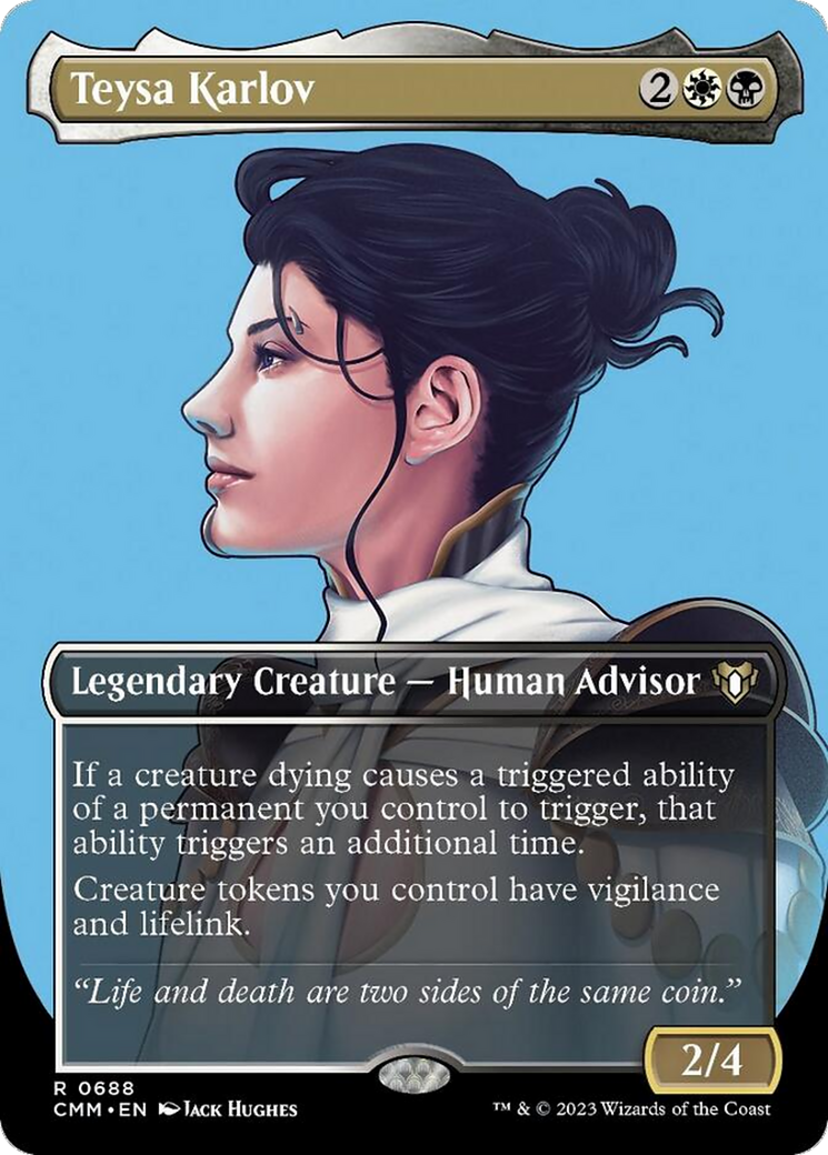 Teysa Karlov (Borderless Profile) [Commander Masters] | Good Games North