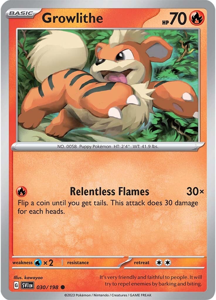 Growlithe (030/198) [Scarlet & Violet: Base Set] | Good Games North