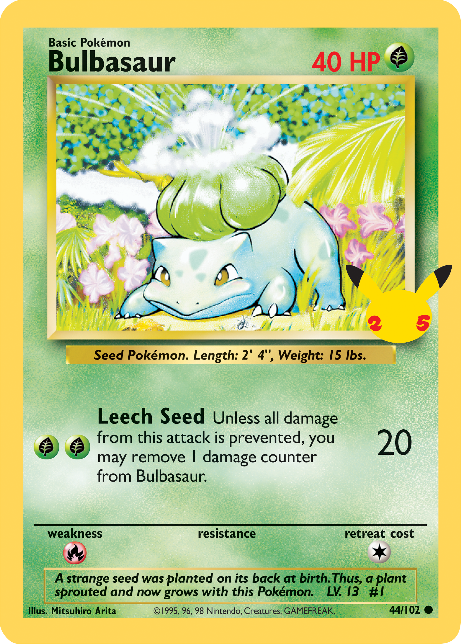 Bulbasaur (44/102) (Jumbo Card) [First Partner Pack] | Good Games North