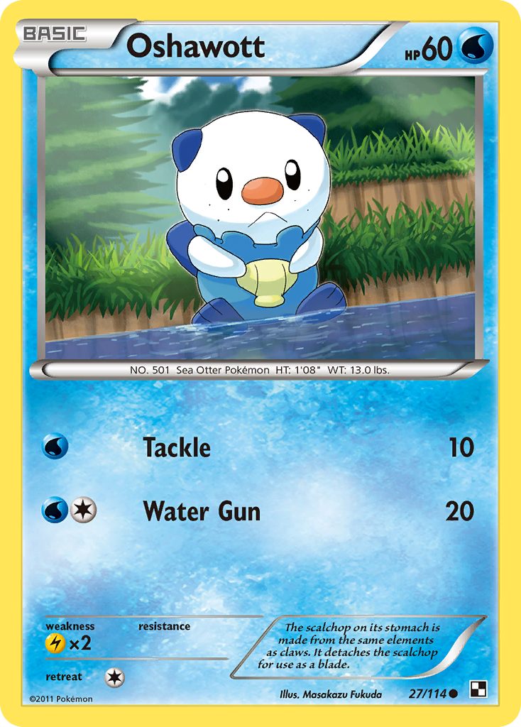 Oshawott (27/114) [Black & White: Base Set] | Good Games North