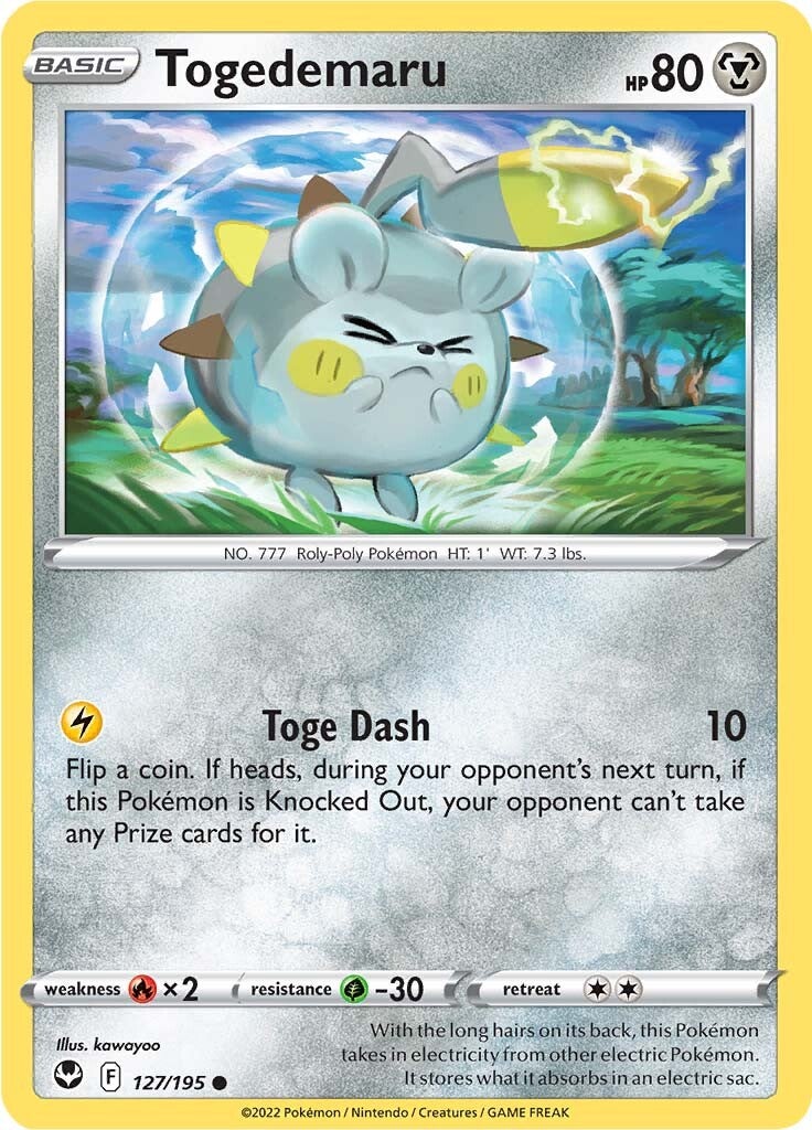 Togedemaru (127/195) [Sword & Shield: Silver Tempest] | Good Games North