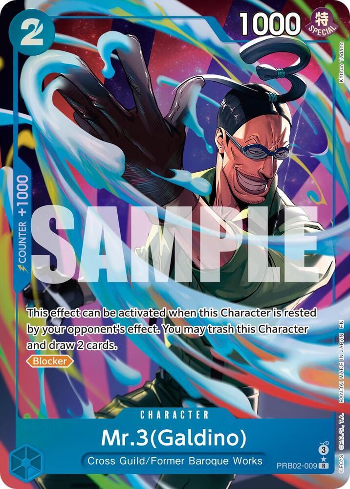 Mr.3(Galdino) PRB02-009 (Premium Booster -The Best- Vol. 2)  - Alternate Art Foil | Good Games North