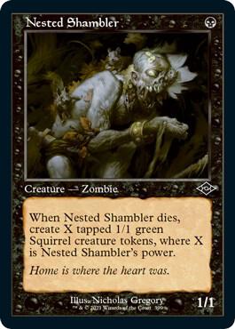 Nested Shambler Retro Frame Foil Etched (Modern Horizons 2)  - Foil | Good Games North
