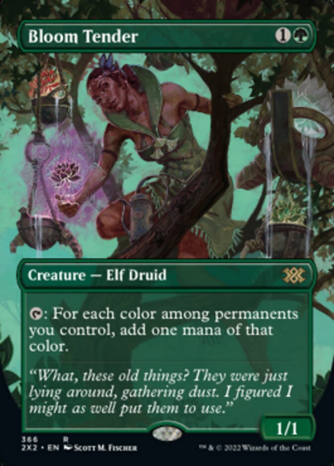 Bloom Tender (Borderless Alternate Art) [Double Masters 2022] | Good Games North