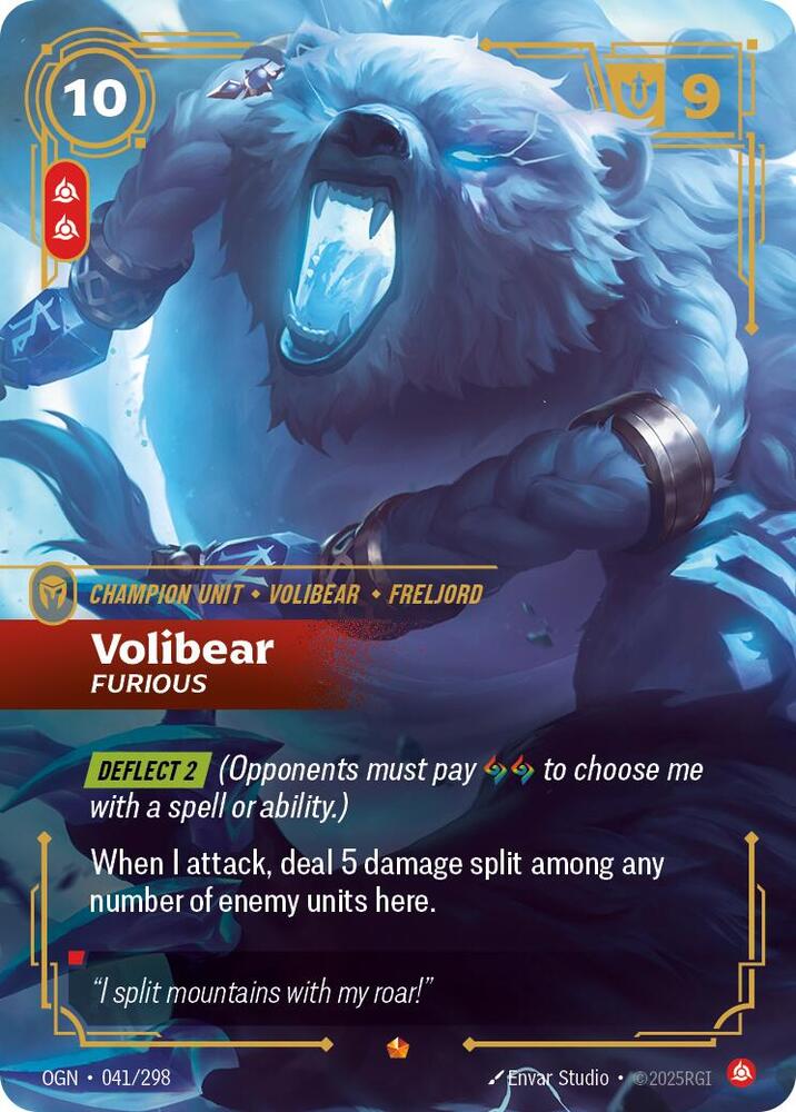 Volibear Furious (Origins)  - Foil | Good Games North