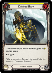 Driving Blade (Yellow) [U-WTR145] (Welcome to Rathe Unlimited)  Unlimited Rainbow Foil | Good Games North