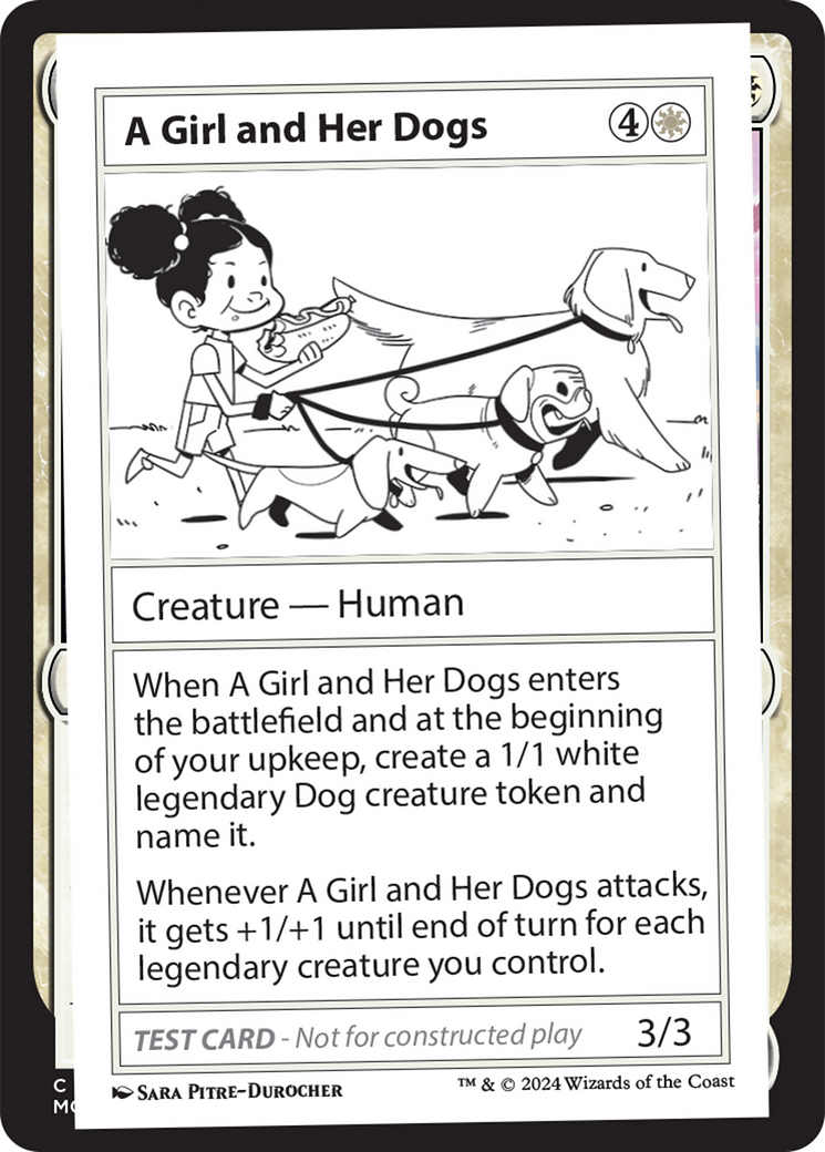 A Girl and Her Dogs [Mystery Booster 2 Playtest Cards] | Good Games North