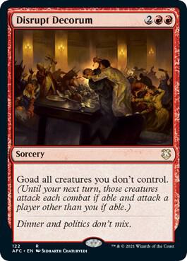 Disrupt Decorum 122/62 (Commander: Adventures in the Forgotten Realms)  | Good Games North