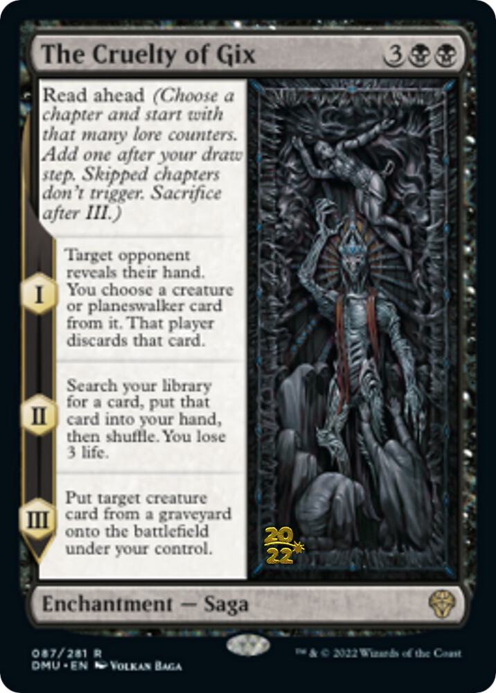 The Cruelty of Gix (Prerelease Cards)  - undefined | Good Games North