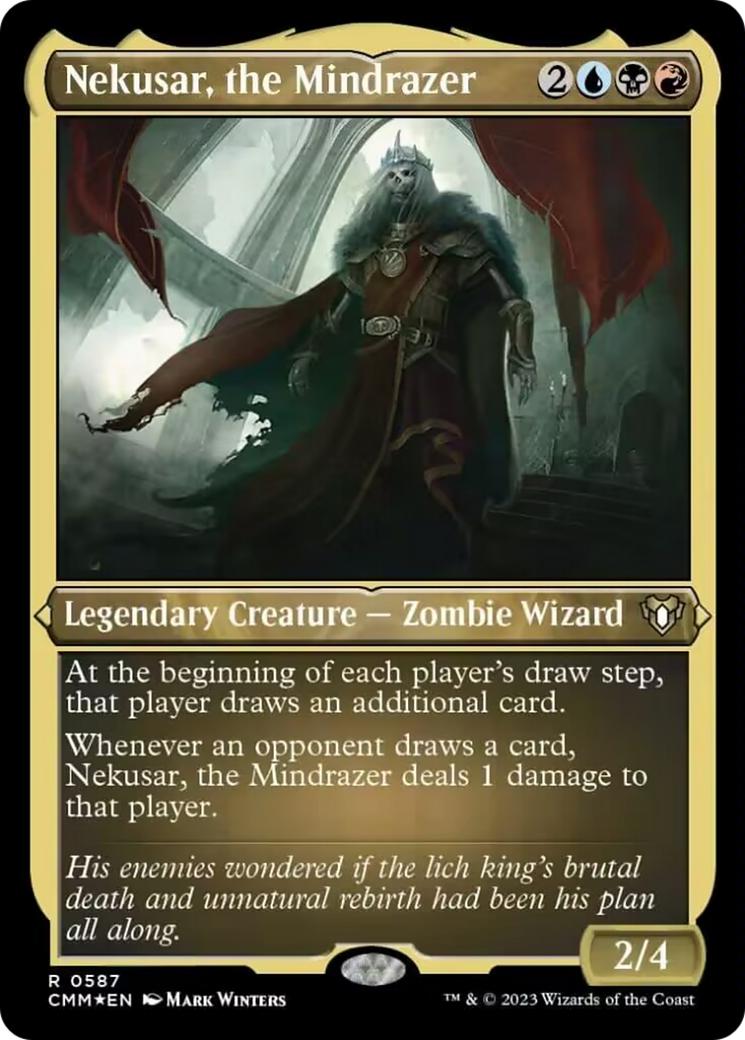 Nekusar, the Mindrazer (Foil Etched) [Commander Masters] | Good Games North