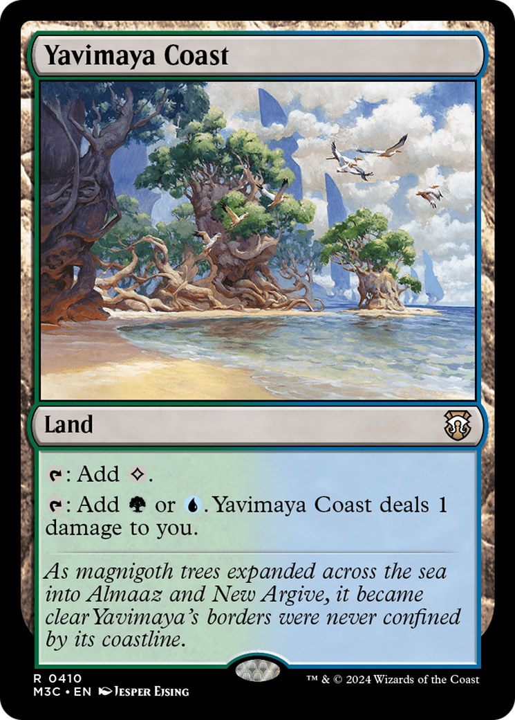 Yavimaya Coast (Ripple Foil) [Modern Horizons 3 Commander] | Good Games North