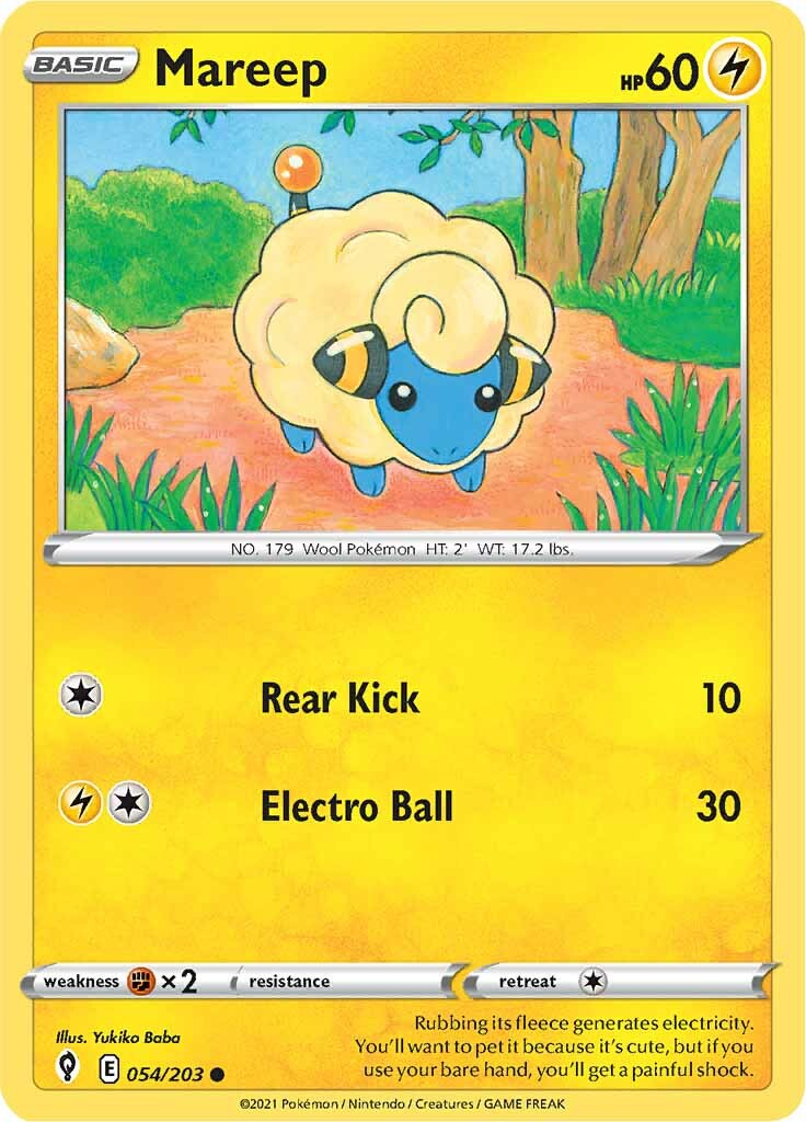 Mareep (054/203) [Sword & Shield: Evolving Skies] | Good Games North