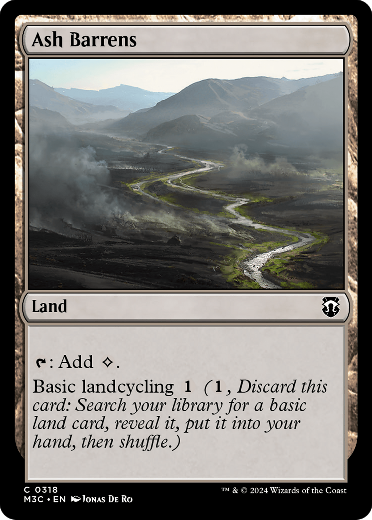 Ash Barrens (Ripple Foil) [Modern Horizons 3 Commander] | Good Games North