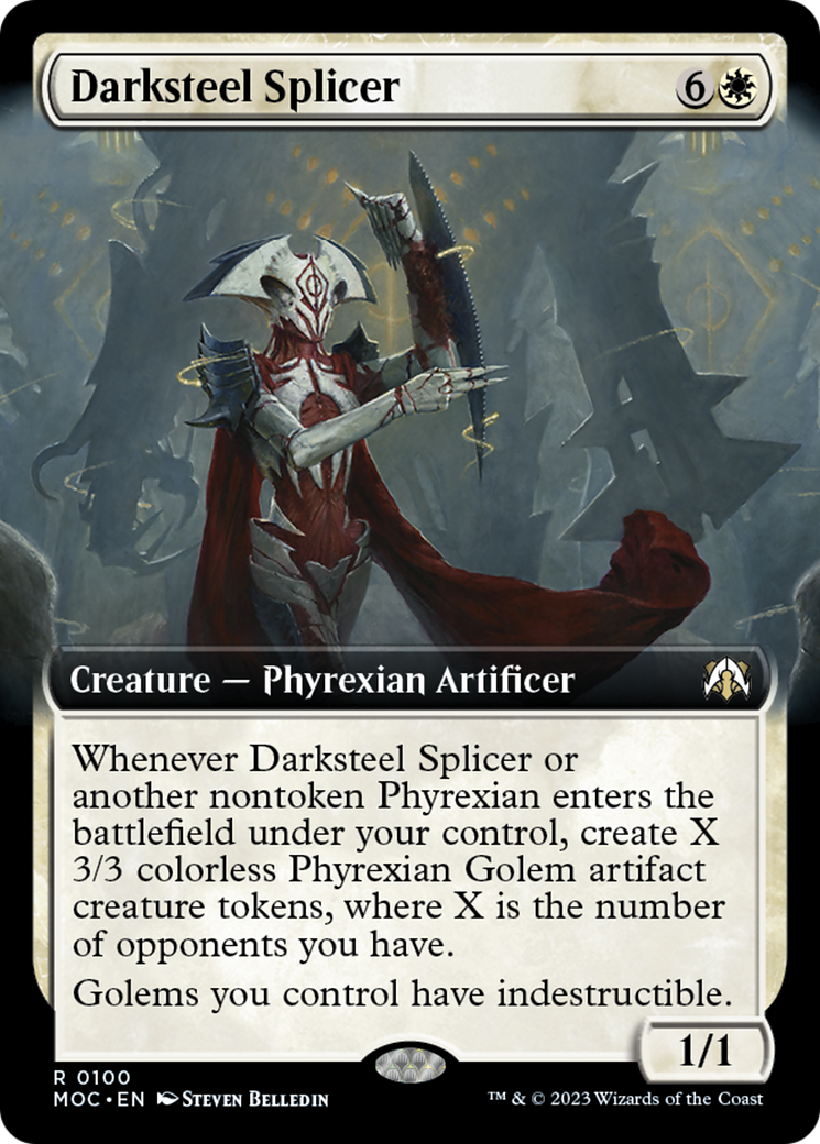 Darksteel Splicer (Extended Art) [March of the Machine Commander] | Good Games North