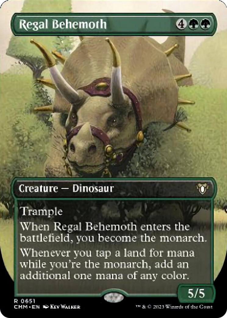 Regal Behemoth (Borderless Alternate Art) [Commander Masters] | Good Games North