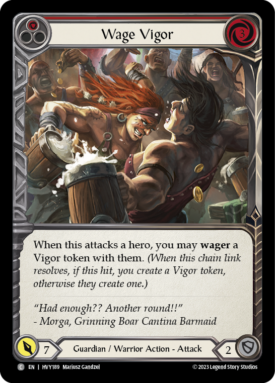 Wage Vigor (Red) [HVY189] (Heavy Hitters) | Good Games North