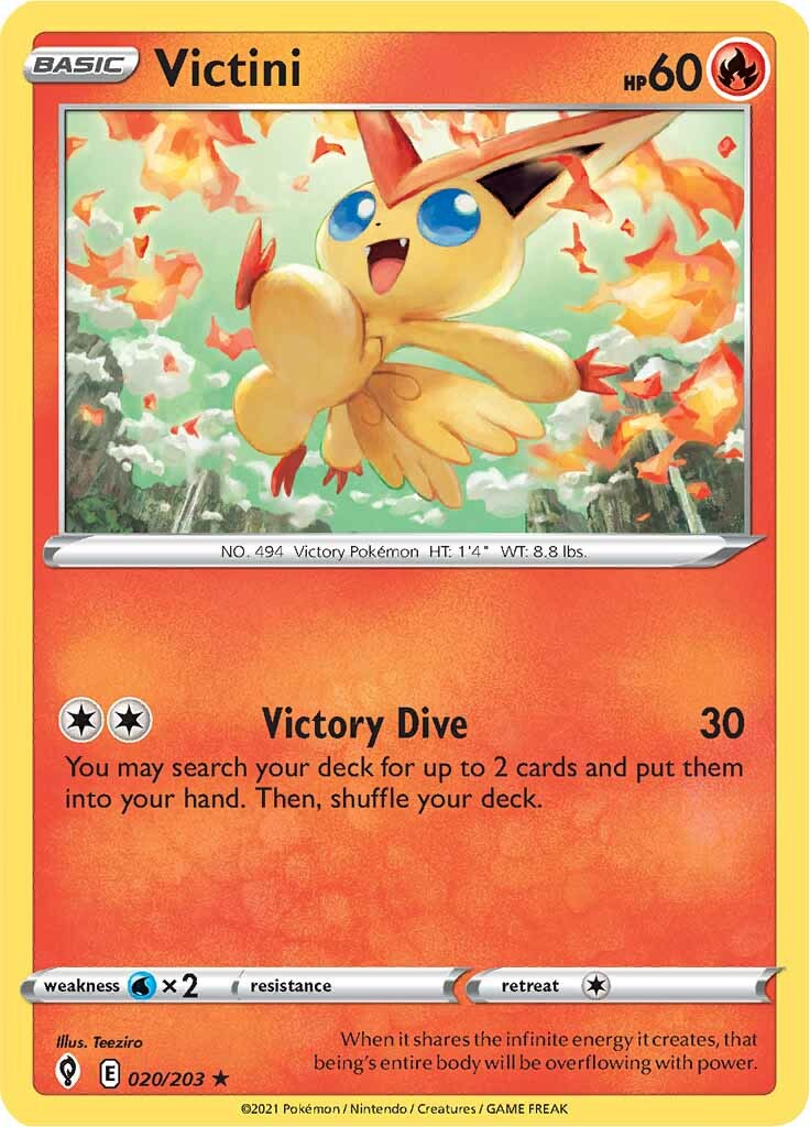 Victini (020/203) [Sword & Shield: Evolving Skies] | Good Games North