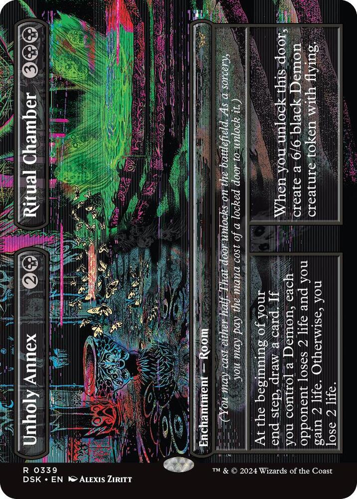 Unholy Annex Ritual Chamber Borderless (Duskmourn: House of Horror)  - Foil | Good Games North