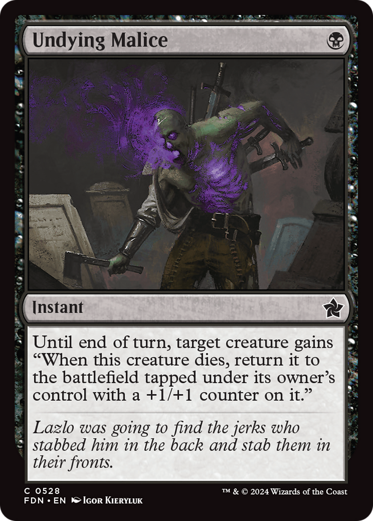 Undying Malice [Foundations] | Good Games North