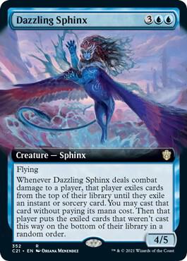 Dazzling Sphinx Extended Art 352/81 (Commander 2021)  | Good Games North