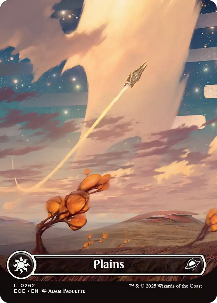 Plains (0262) (Borderless) [Edge of Eternities] | Good Games North