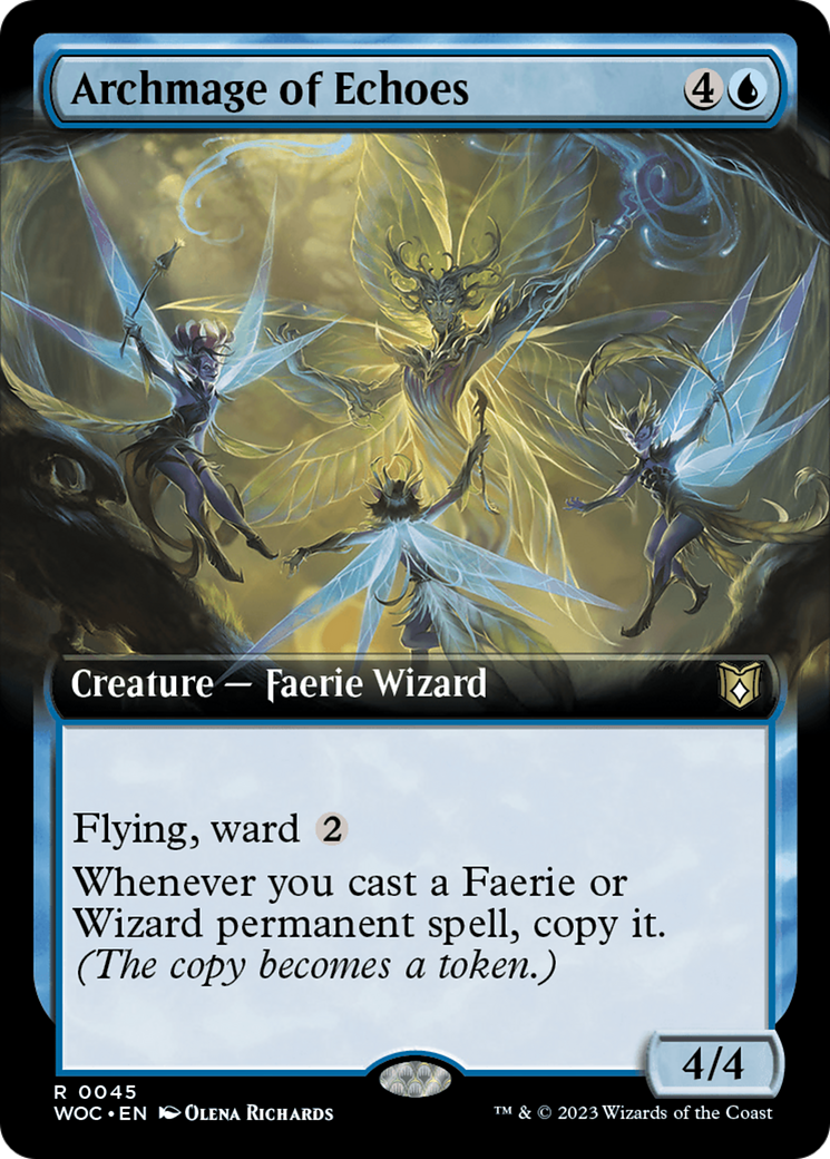 Archmage of Echoes (Extended Art) [Wilds of Eldraine Commander] | Good Games North