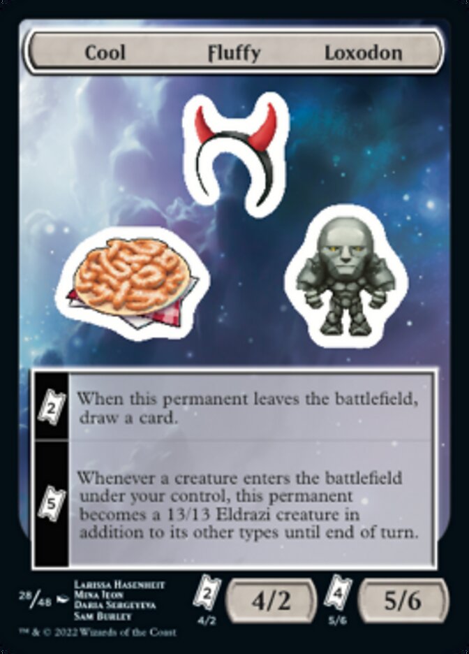 Cool Fluffy Loxodon [Unfinity Stickers] | Good Games North