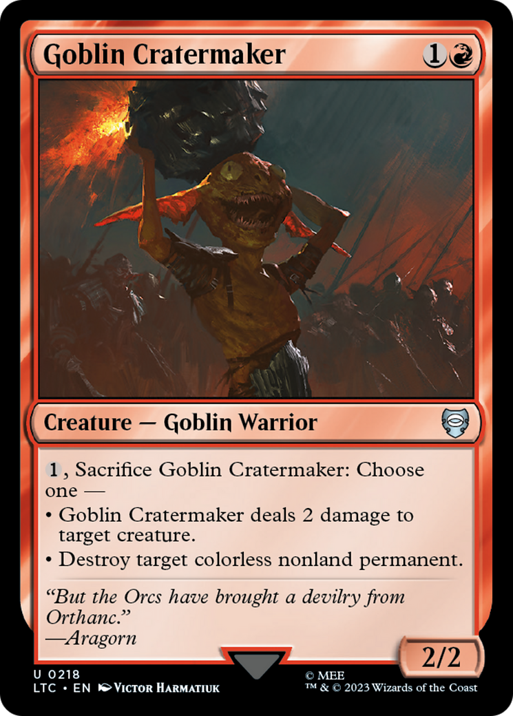 Goblin Cratermaker [The Lord of the Rings: Tales of Middle-Earth Commander] | Good Games North