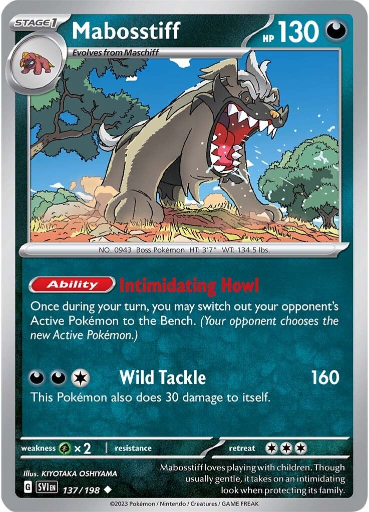 Mabosstiff (137/198) [Scarlet & Violet: Base Set] | Good Games North