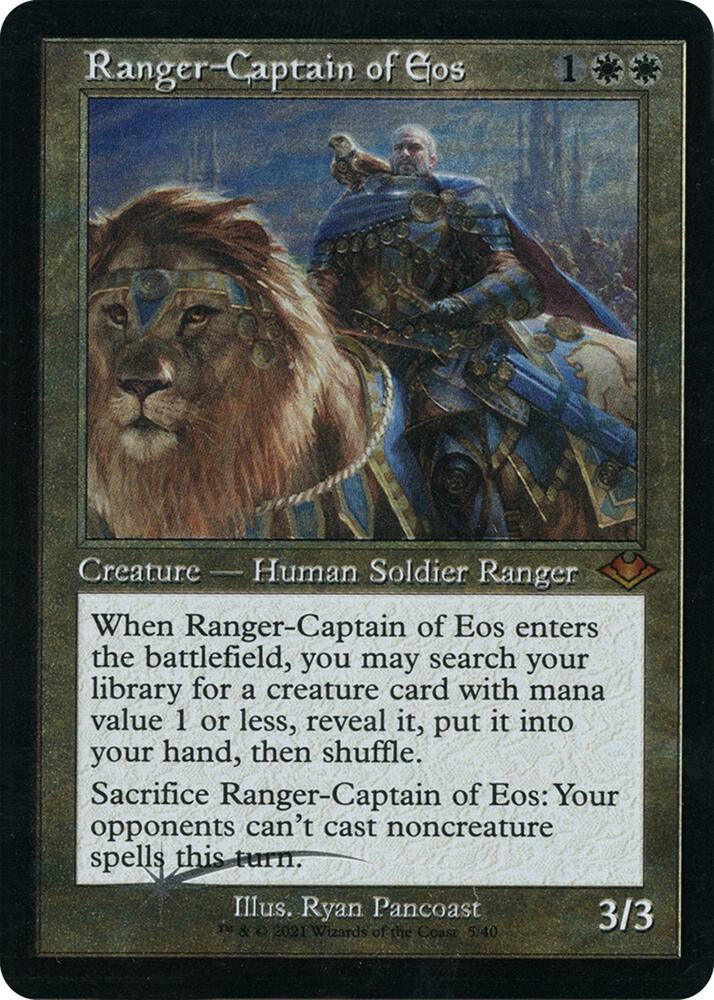 Ranger Captain of Eos Retro Frame Foil Etched (Modern Horizons)  - Foil | Good Games North