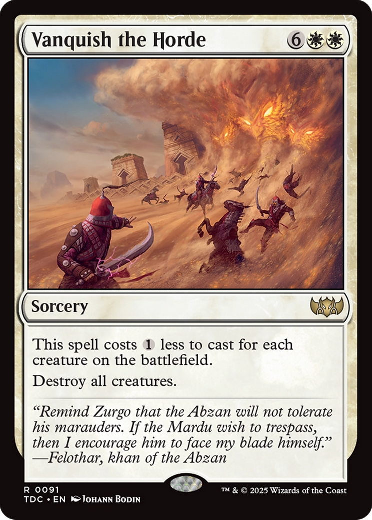 Vanquish the Horde [Tarkir: Dragonstorm Commander] | Good Games North