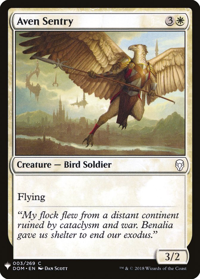 Aven Sentry [Mystery Booster] | Good Games North