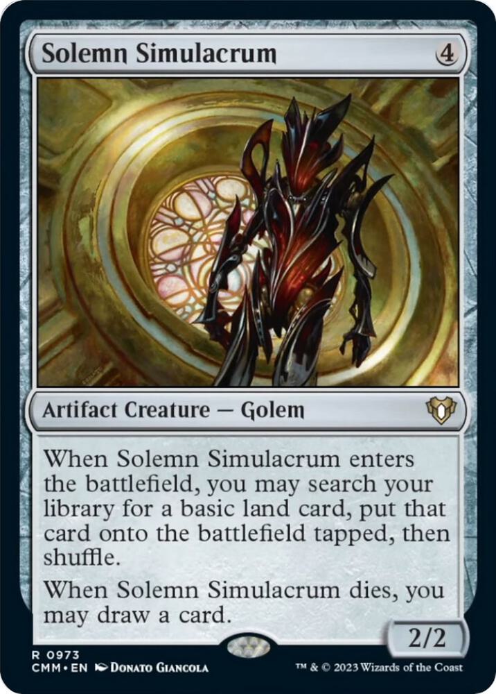 Solemn Simulacrum (Commander Masters)  | Good Games North
