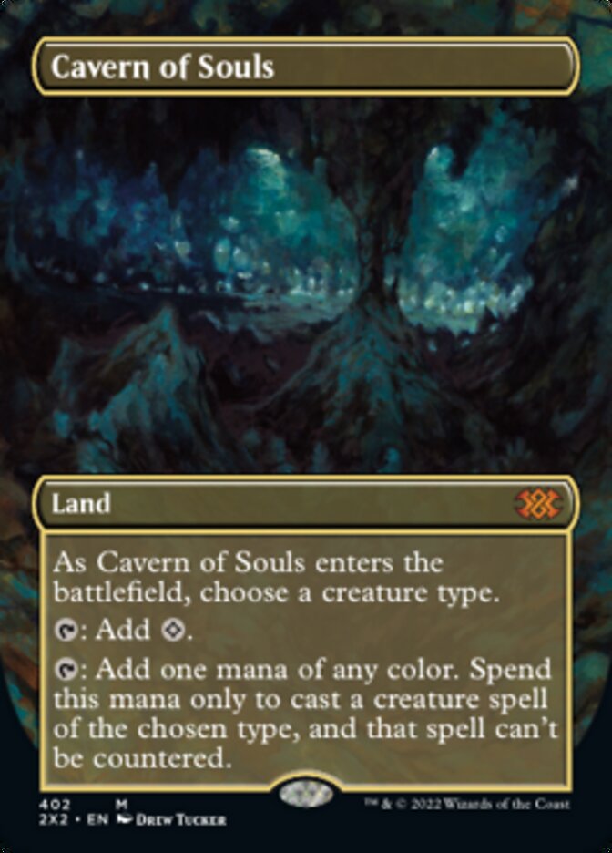 Cavern of Souls (Borderless Alternate Art) [Double Masters 2022] | Good Games North