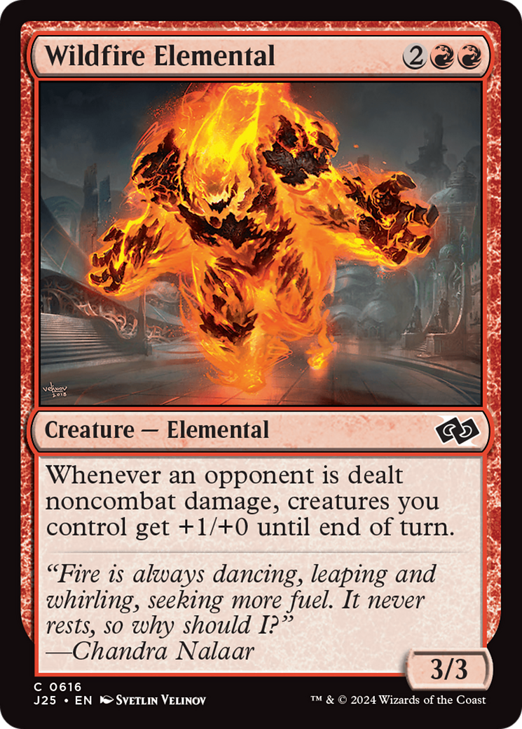 Wildfire Elemental [Foundations Jumpstart] | Good Games North