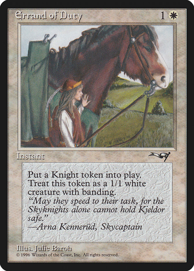 Errand of Duty (Horse) [Alliances] | Good Games North