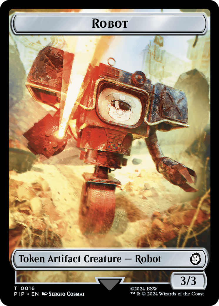Robot // Treasure (019) Double-Sided Token [Fallout Tokens] | Good Games North