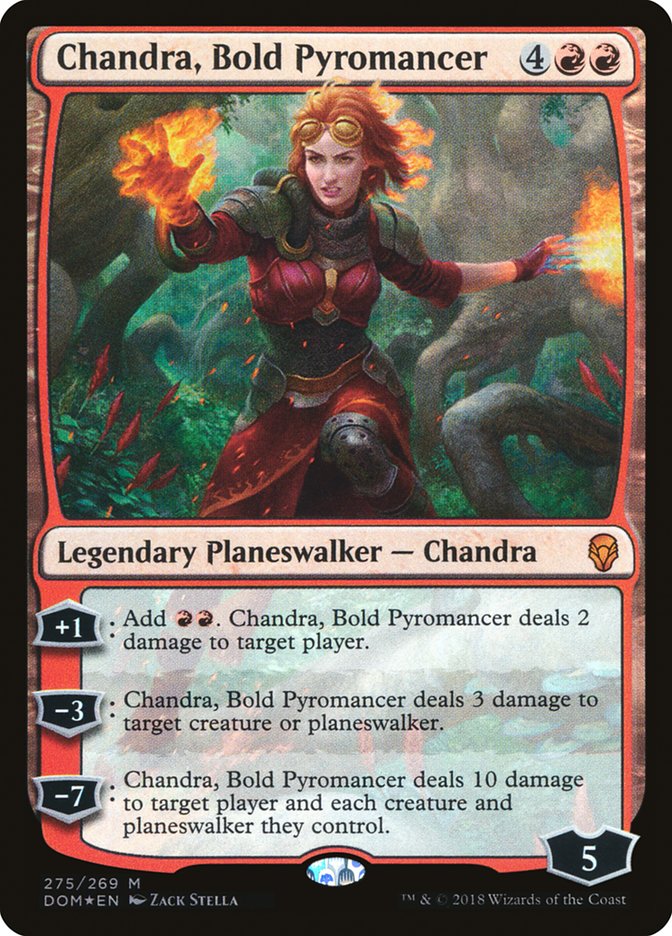 Chandra, Bold Pyromancer 275 (Dominaria)  - Foil | Good Games North