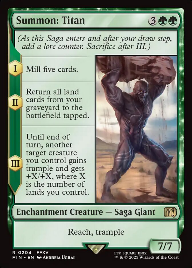 Summon: Titan 204 (FINAL FANTASY)  - Foil | Good Games North