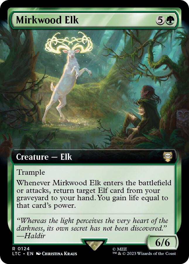 Mirkwood Elk Extended Art (Commander: The Lord of the Rings: Tales of Middle-earth)  | Good Games North
