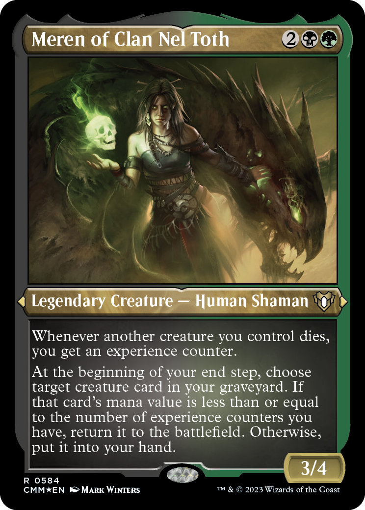 Meren of Clan Nel Toth (Foil Etched) [Commander Masters] | Good Games North