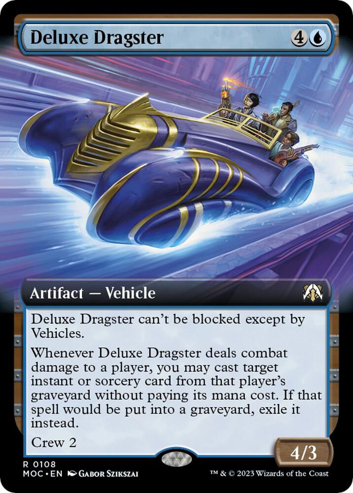 Deluxe Dragster 108 (Commander: March of the Machine)  - Extended Art | Good Games North