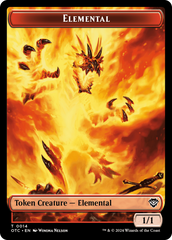 Bird Illusion // Elemental (0014) Double-Sided Token [Outlaws of Thunder Junction Commander Tokens] | Good Games North