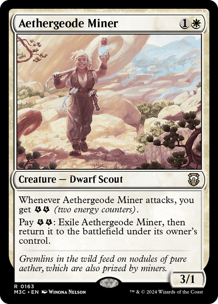 Aethergeode Miner (Ripple Foil) [Modern Horizons 3 Commander] | Good Games North