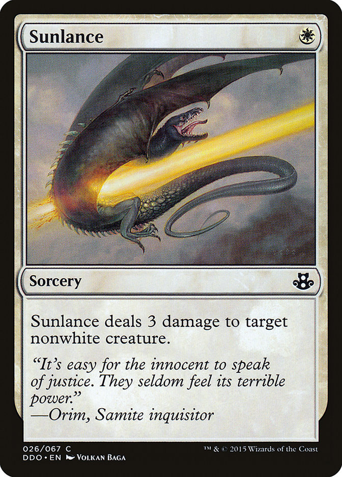 Sunlance [Duel Decks: Elspeth vs. Kiora] | Good Games North