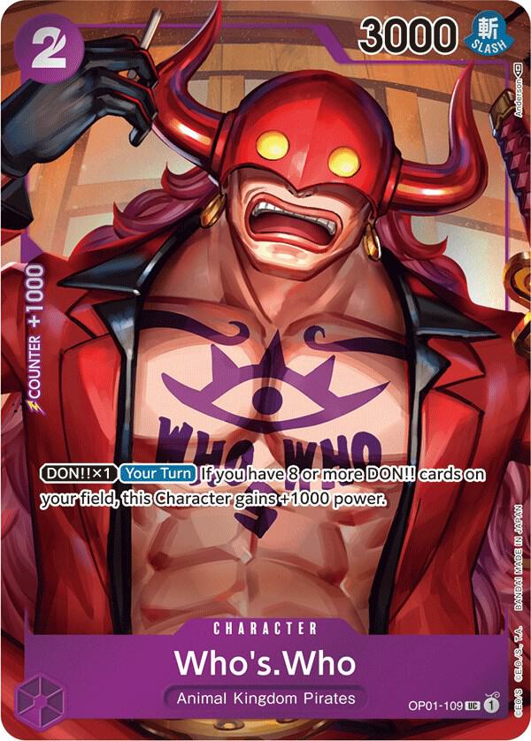 Who's.Who (Box Topper) OP01-109 (Romance Dawn)  - Foil | Good Games North
